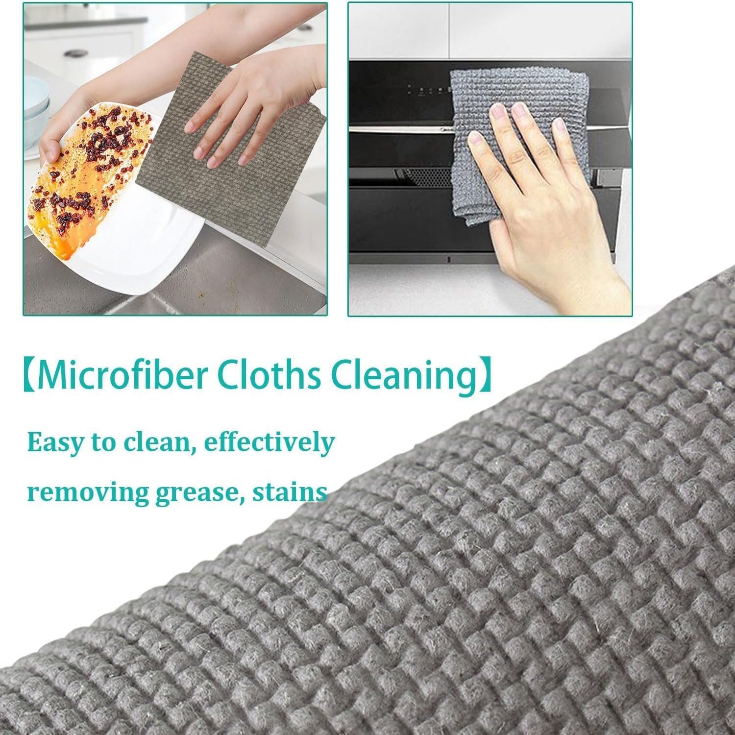 Durable Microfiber Kitchen Scrub Cloth – Wear-Resistant & Multipurpose Cleaning Cloth (20×22cm, 1 Pc) Durable Microfiber Kitchen Scrub Cloth – Wear-Resistant & Multipurpose Cleaning Cloth (20×22cm, 1 Pc)
